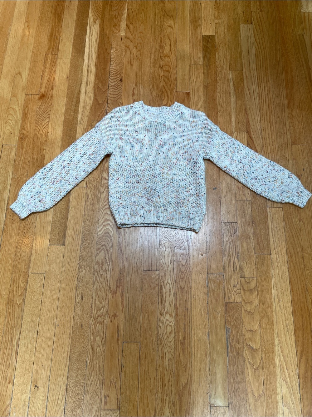 GAP Cream Speckled Crewneck Sweater